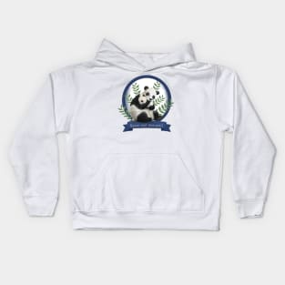 Mom Panda and her baby Kids Hoodie